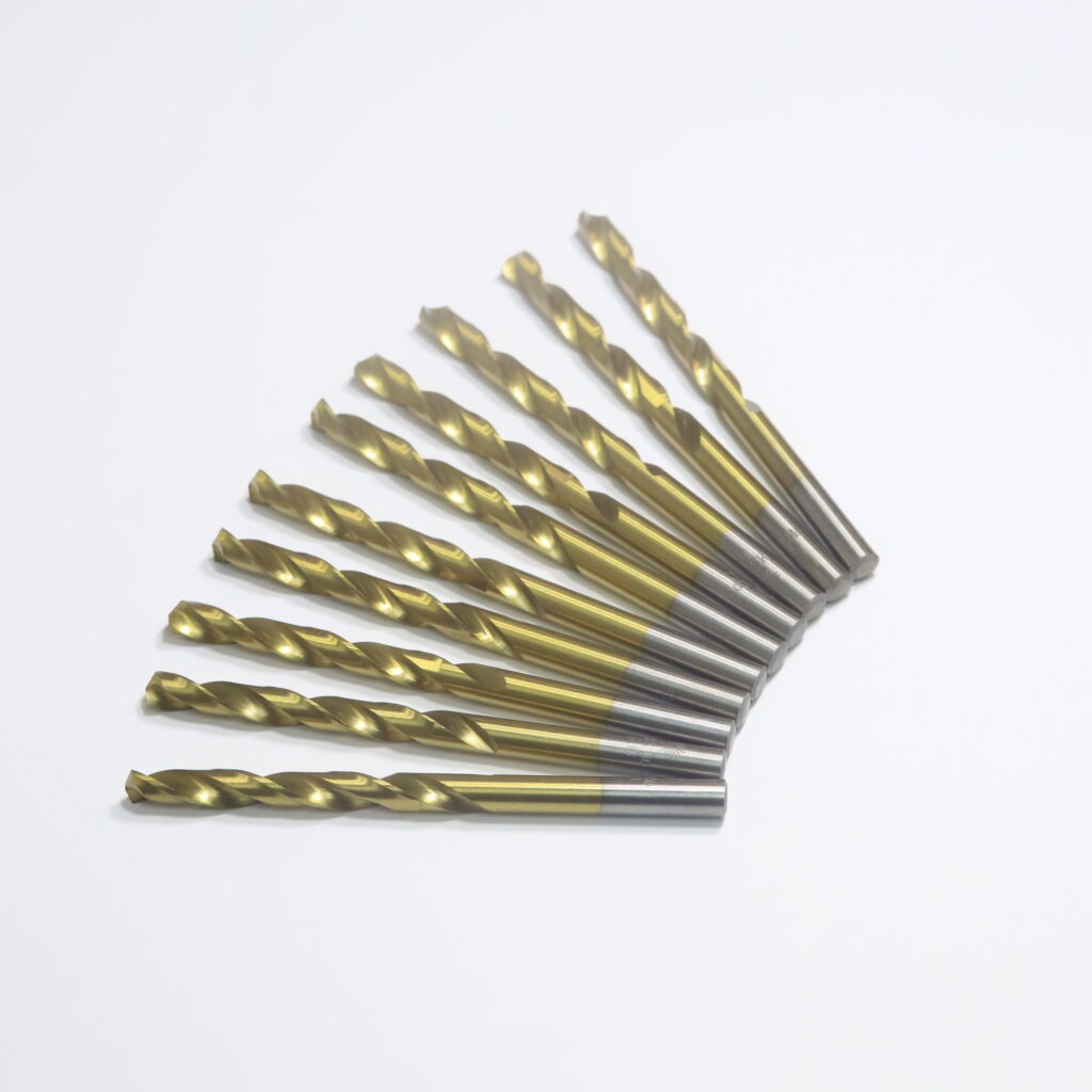 Nippon Mata Bor Besi Baja Drill Fully Ground M35 Tin Coated (Ø 2.5mm – 7.5mm )